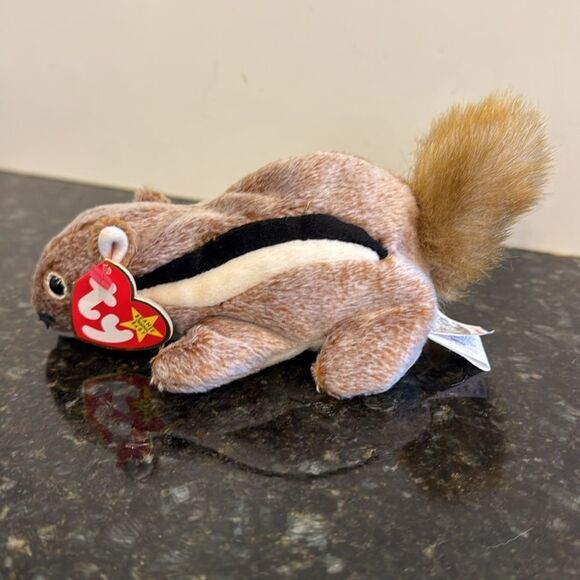 Ty Beanie Babies Chipper the Chipmunk, Ty Beanie Ty 1999. Size 7” - Picture 3 of 10